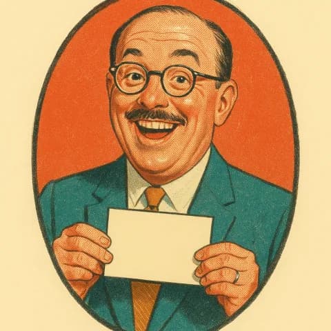 Illustrated portrait of Harold B.